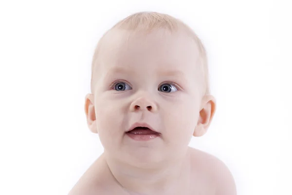 Portret van een glimlachende baby — Stockfoto