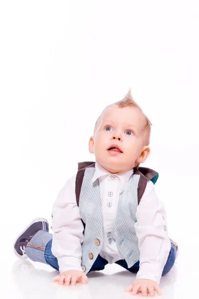 Baby-boy on white background — Stock Photo, Image
