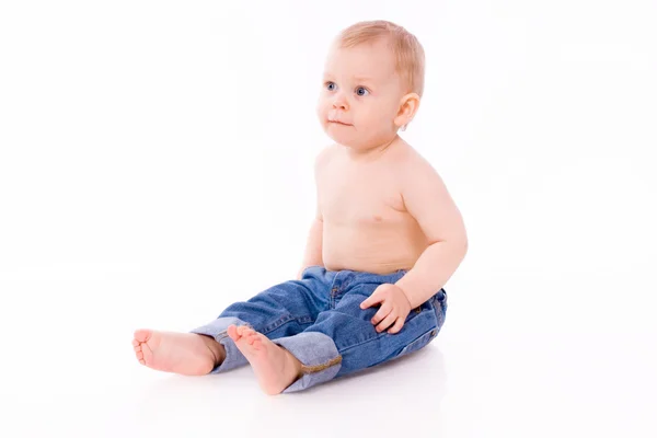 Baby-boy on white background — Stock Photo, Image