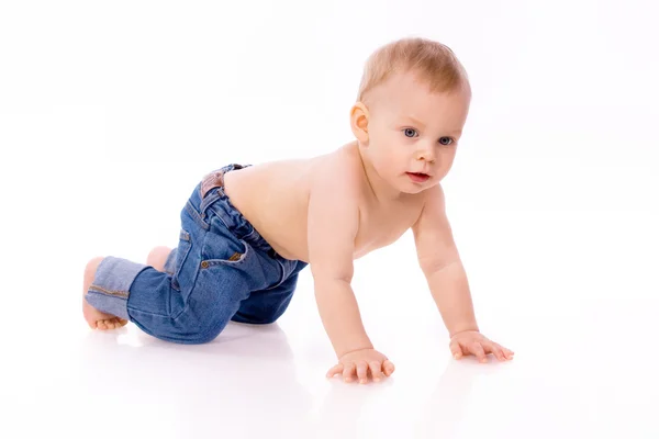 Baby-boy on white background — Stock Photo, Image