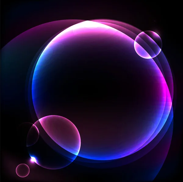 Shiny cosmic sphere background — Stock Vector