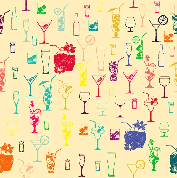Modèle de cocktail — Image vectorielle