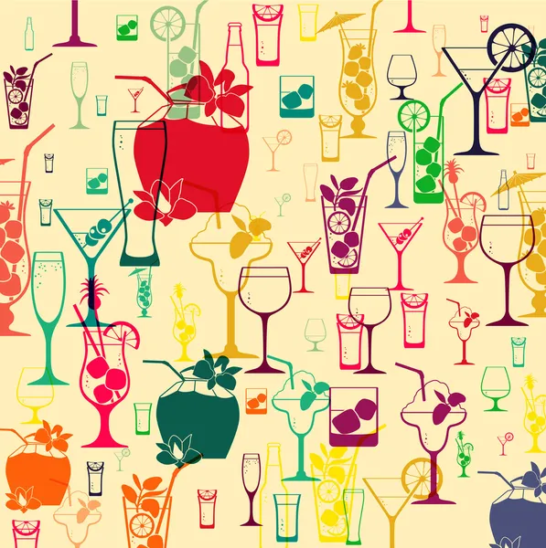 Modèle de cocktail — Image vectorielle