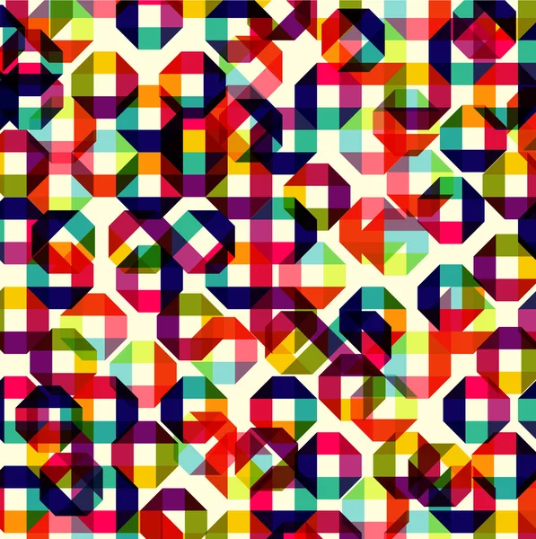 Modèle d'éléments géométriques colorés — Image vectorielle