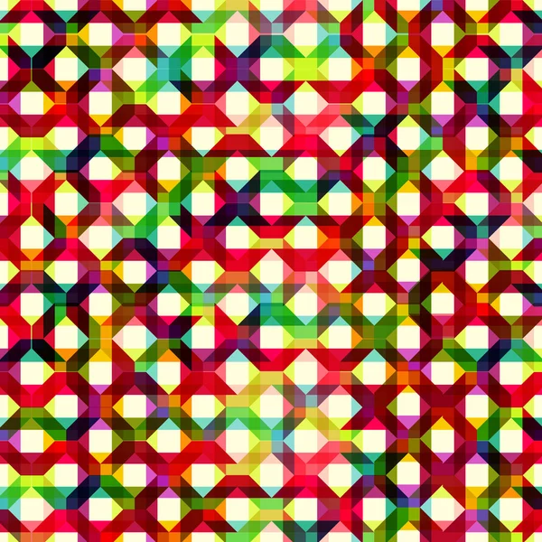 Шаблон цветных геометрических элементов — стоковый вектор