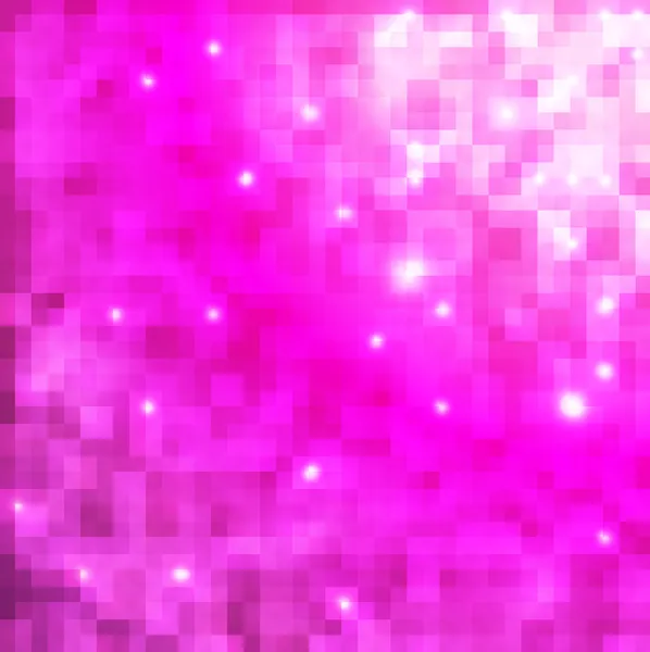 Mosaïque de carrés brillants avec fusées éclairantes — Image vectorielle