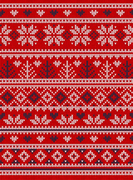 Hässlicher Pullover Weihnachtsgrußkarte Weihnachten Frohes Neues Jahr Vector Illustration Gestrickte — Stockvektor