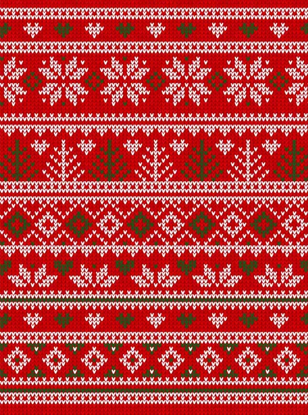 Hässlicher Pullover Weihnachtsgrußkarte Weihnachten Frohes Neues Jahr Vector Illustration Gestrickte — Stockvektor