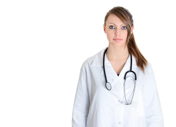 Studente medico femminile con stetoscopio — Foto Stock