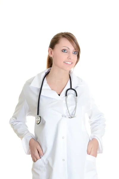 Student female doctor with stethoscope — Stock Photo, Image