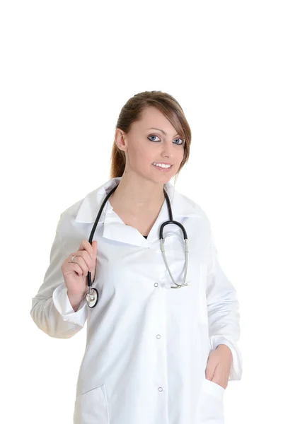 Student female doctor with stethoscope — Stock Photo, Image