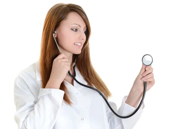 Student female doctor with stethoscope Stock Picture