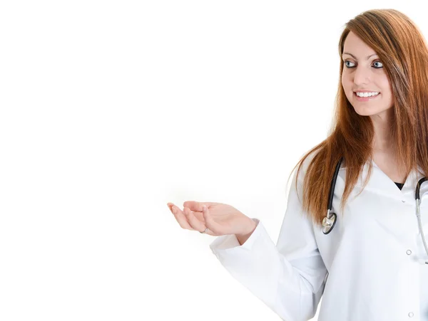 Student female doctor with stethoscope — Stock Photo, Image