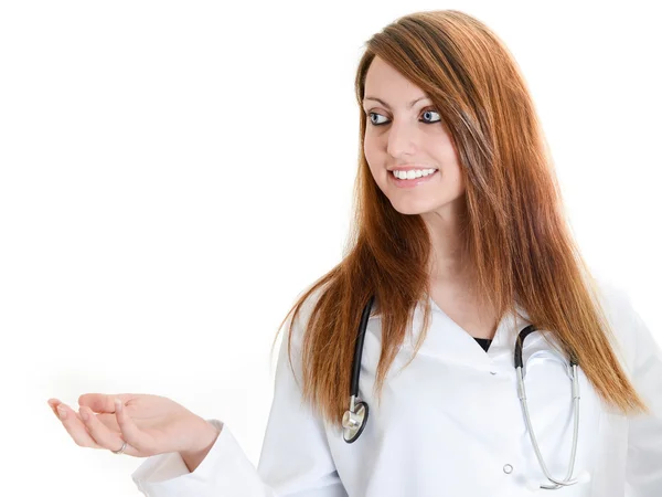 Student female doctor with stethoscope — Stock Photo, Image