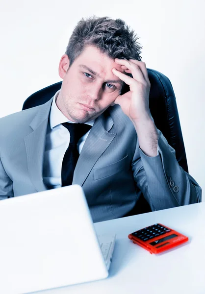 Breakdown of businessman at the office — Stock Photo, Image