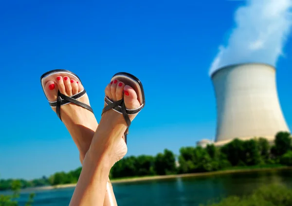 Nuclear environmental issues metaphor — Stock Photo, Image