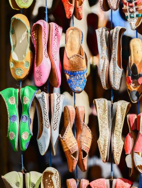 renkli Fas terlik, marrakesh