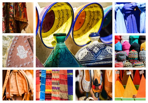 Traditionell marknad i Marocko — Stockfoto