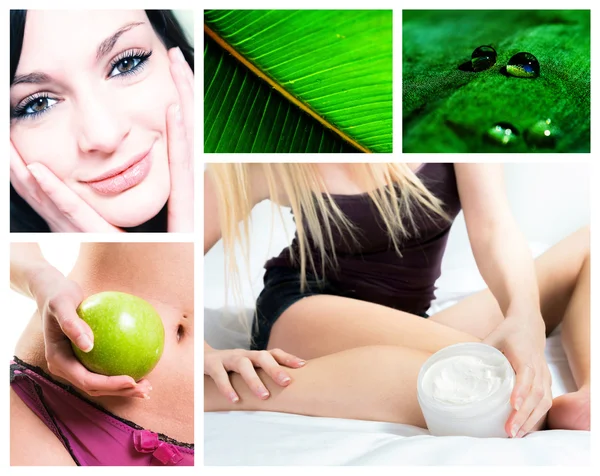 Composition on natural body care — Stock Photo, Image