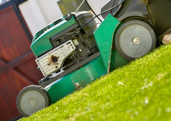 Close up of lawn mower — Stock Photo, Image