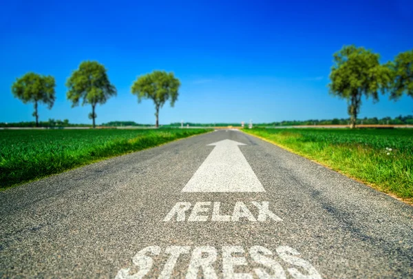 Metafoor over de stress en wellness — Stockfoto