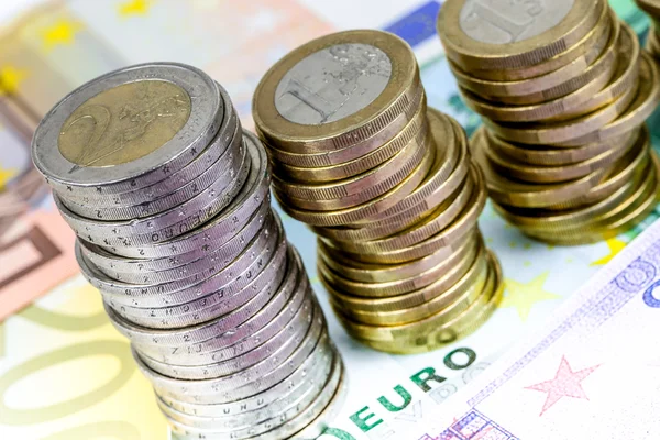 Monnaie unique européenne en baisse — Photo