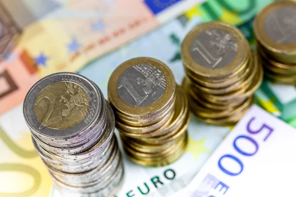 Single European currency decreasing — Stock Photo, Image