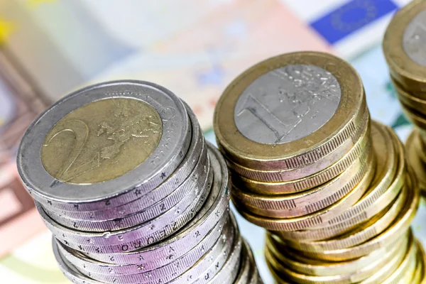 Egységes európai valuta csökkenő — Stock Fotó