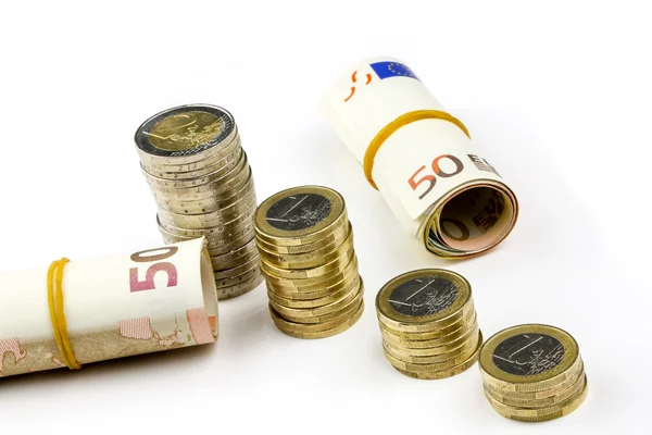 Single European currency decreasing — Stock Photo, Image