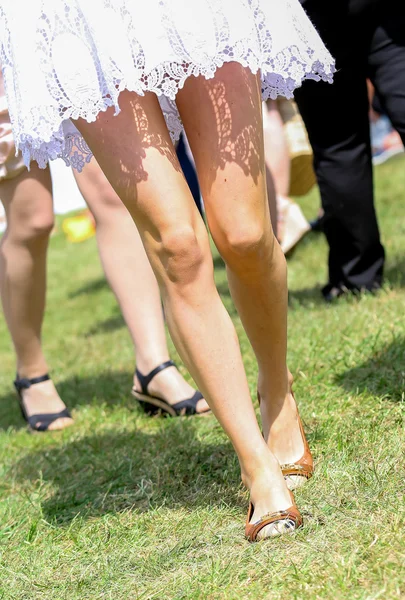 Beautiful legs of young woman — Stock Photo, Image