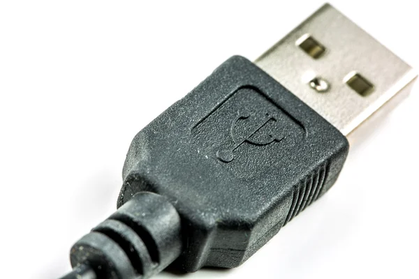 USB-kabel, geïsoleerd op wit — Stockfoto