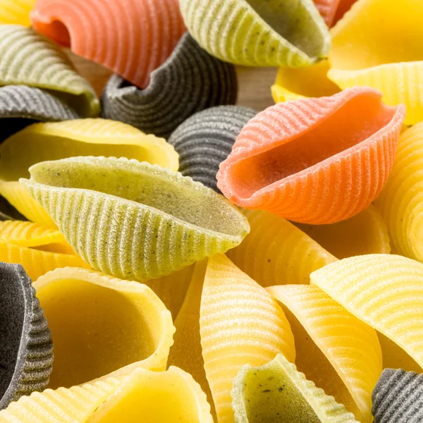 Uncooked Italian conchiglie pasta — Stock Photo, Image