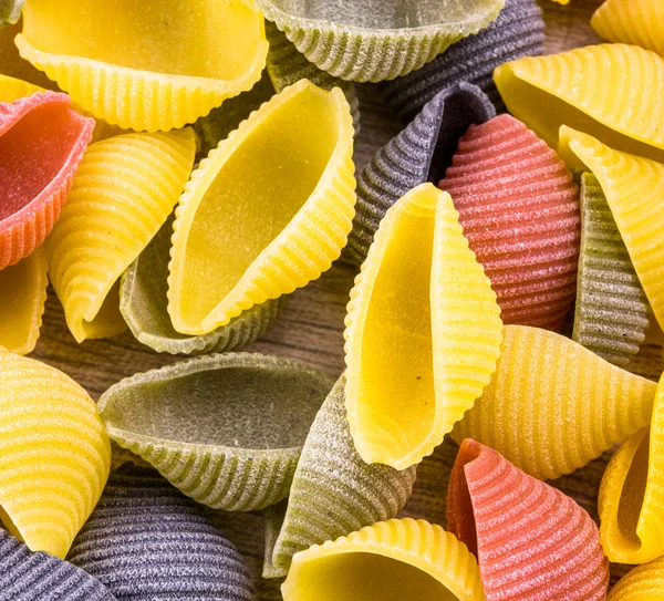 Uncooked Italian conchiglie pasta — Stock Photo, Image