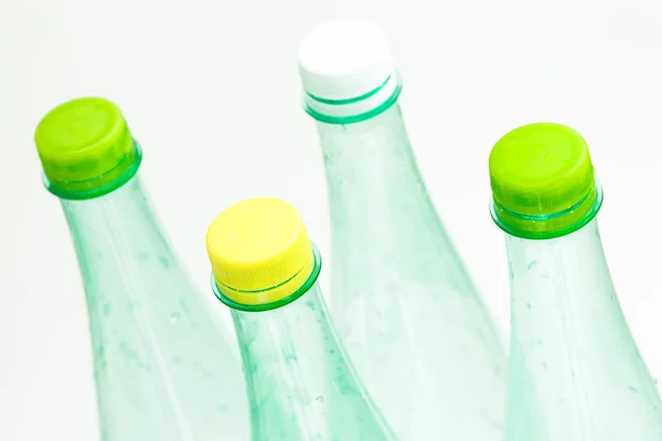 Plastic bottles isolated on white — Stock Photo, Image