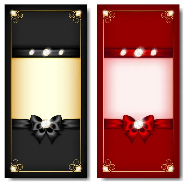 Tebrik kartları siyah ve kırmızı