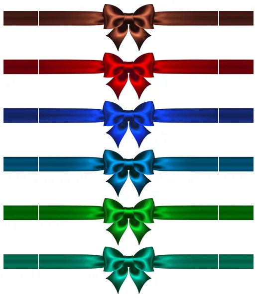 koyu renklerde kurdeleler ile yay