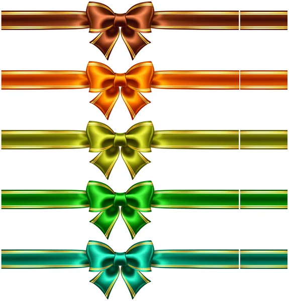 İpek kurdeleler ve altın kenar yay