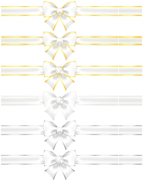 Altın ve gümüş beyaz yay