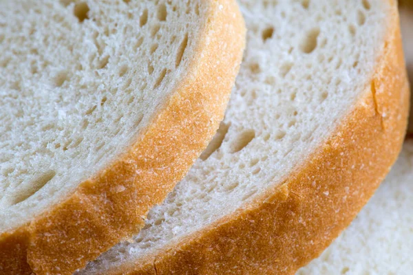 Toast Wheat Bread Sliced Appetizing Crust Table — Stock Photo, Image