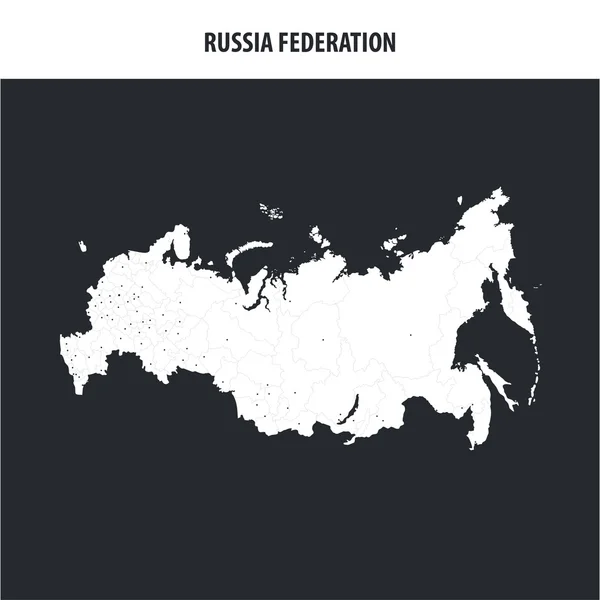 Federación de Rusia Mapa Vectores De Stock Sin Royalties Gratis