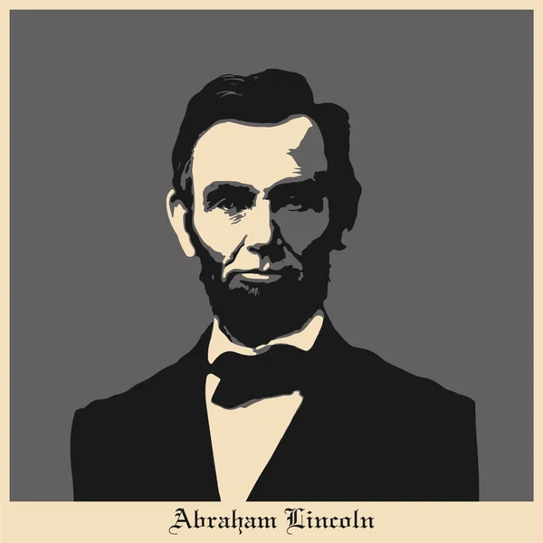 Abraham lincoln — Stock Vector