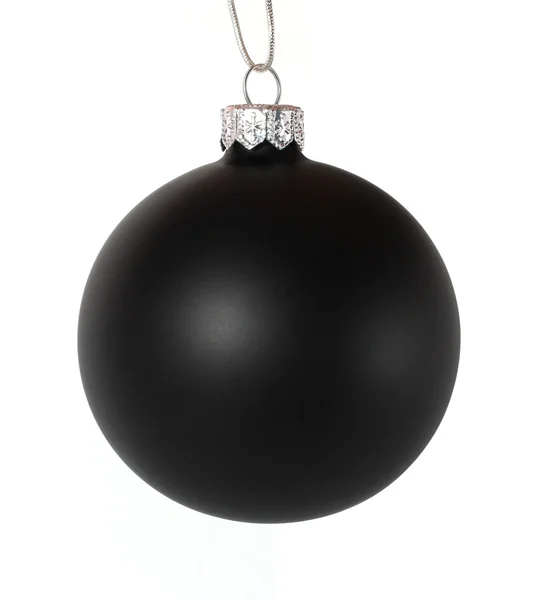 Nero palla di Natale — Foto Stock