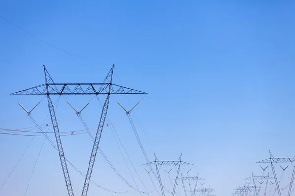 Transmission line towers — Stock Photo, Image