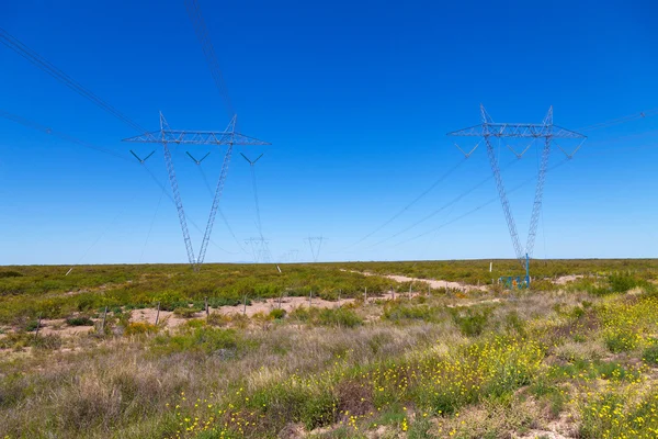 Transmission line towers.Industry — Stock Photo, Image
