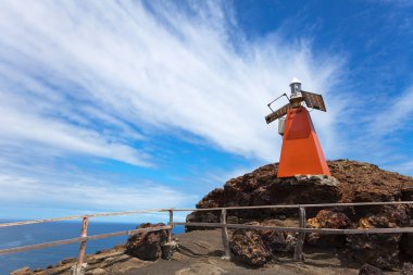 Lighthouse on Bartolome island clipart