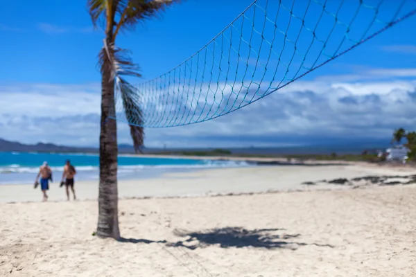 Netz für Beachvolleyball — Stockfoto