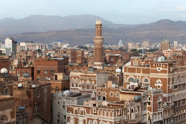 Paisaje urbano de Sanaa — Foto de Stock