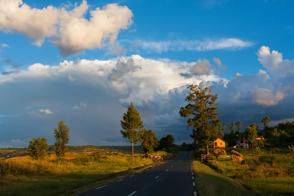 Zonsondergang in Madagaskar — Stockfoto