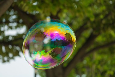 renkli sabun köpüğü