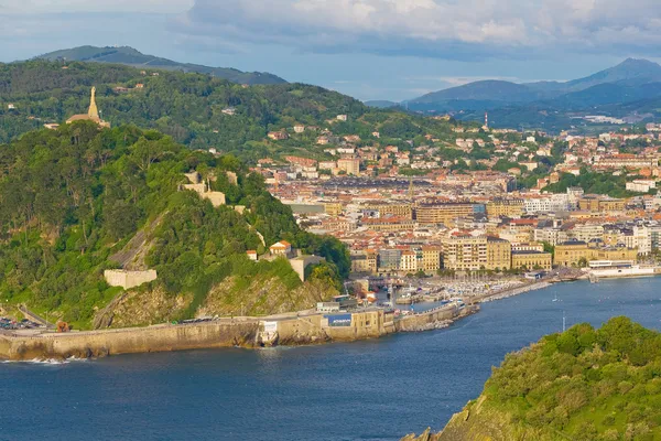 Visa att den stad san Sebastianen — Stockfoto